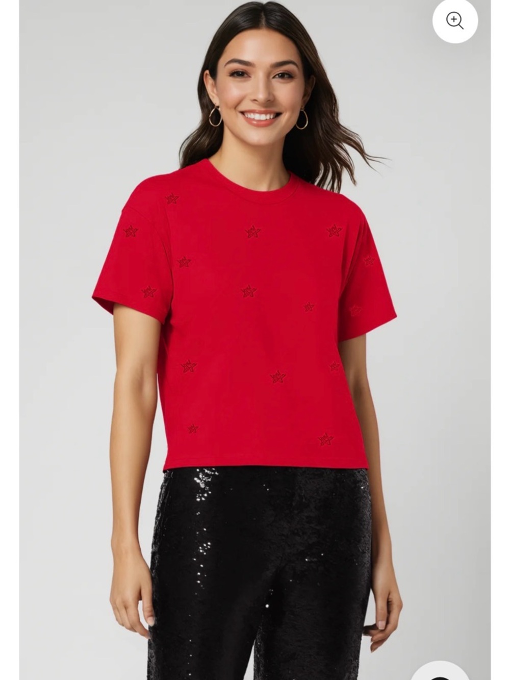 Women's WILDFOX Starry Jamie Tee In Jester Red Size Medium